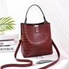Retro Casual Alligator Handbags Women Crocodile Pattern Messenger Bag Lady Shoulder Crossbody Bag Female Purse Bucket Bags KTY