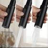 Cross Stainless Steel Black Pull-Out Kitchen Faucet, Rotating Telescopic Design, for Hot and Cold Water