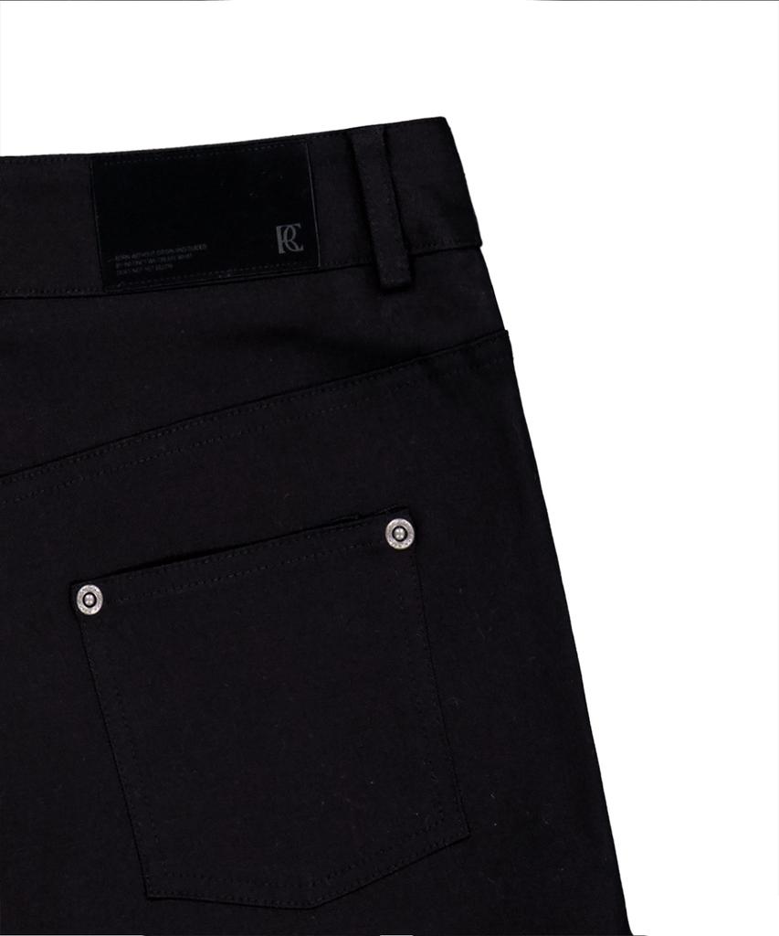 ROCKCAKE Front Button Wrap Skirt Shorts - Black