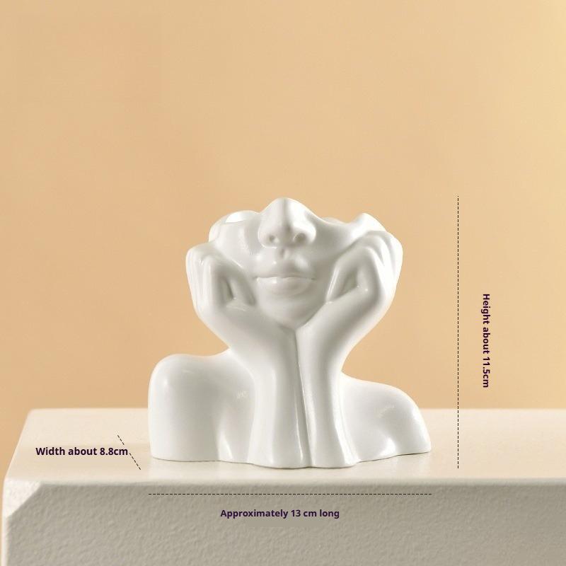 

1PCS Creative Human Body Art Styling Office Supplies Desktop Multifunctional Storage Pen Holder Makeup Brush Holder Decoration