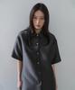 ONE Sheer Half Shirt_Charcoal