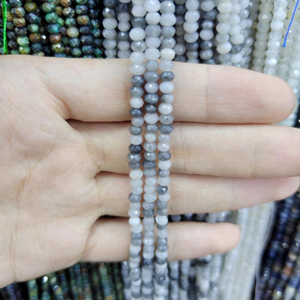 Faceted Moonlight Abacus Beads - DIY Jewelry Accessories Findings, Round Semi-Finished Beads.