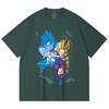230 Gsm 100% Cotton Dragon Ball V64 Gohan Goku Print Unisex Heavy Cotton T Shirt