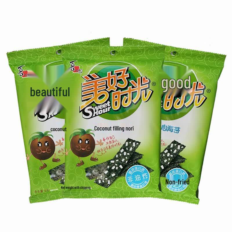 Mei Hao Shi Guang Coconut-Filled Seaweed Snacks