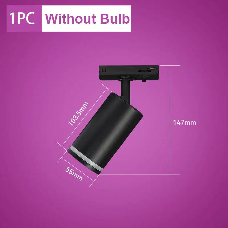 

Точечный светодиодный светильник на треке GU10, полный комплект, система освещения на рельсах для гостиной, магазина одежды, потолочный светильник на треке NO GU10 Bulb