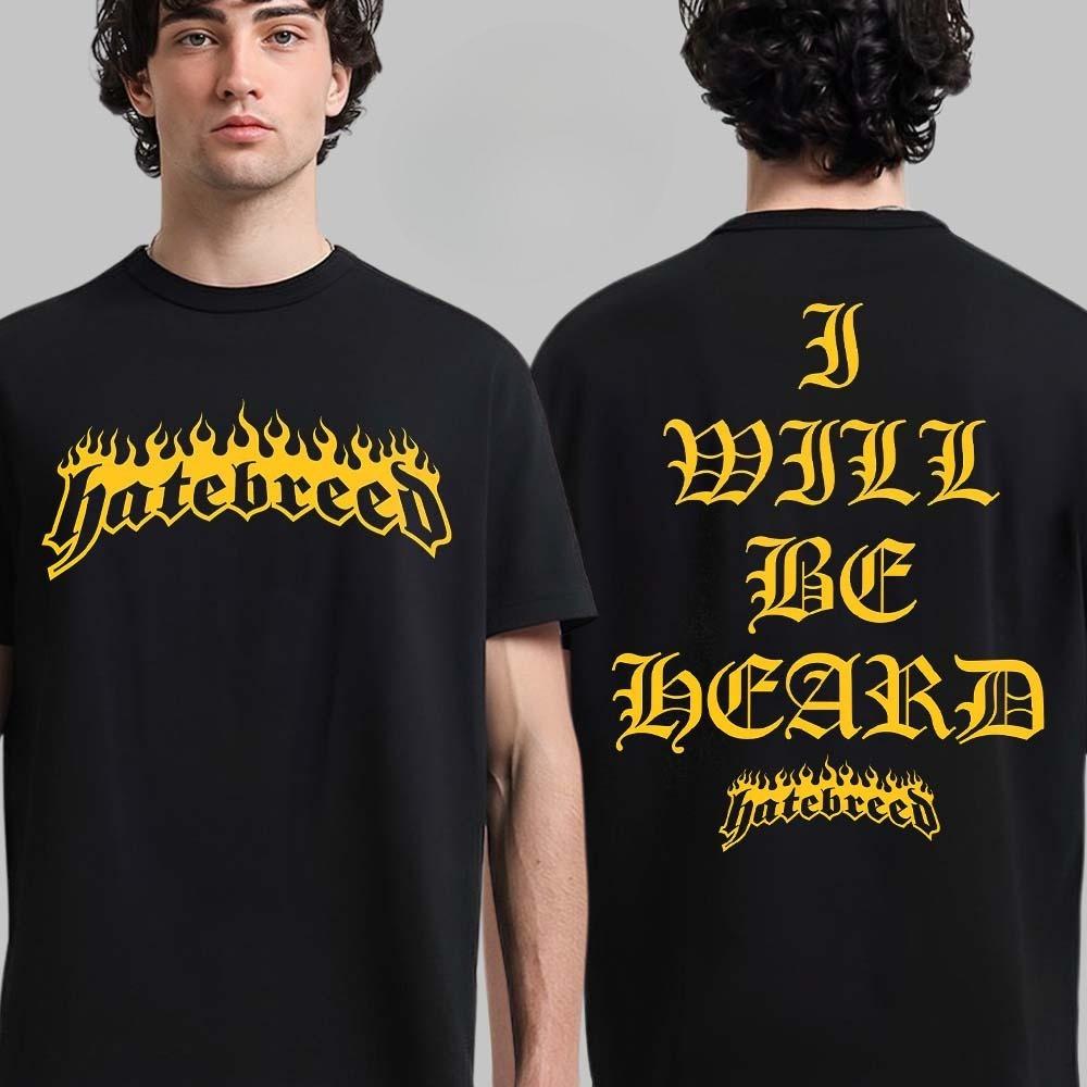 Rare Hatebreed Sonic Temple 2025 Merch Hardcore Champions with Hatebreed All Things Are Possible Two Sided Unisex T-Shirt