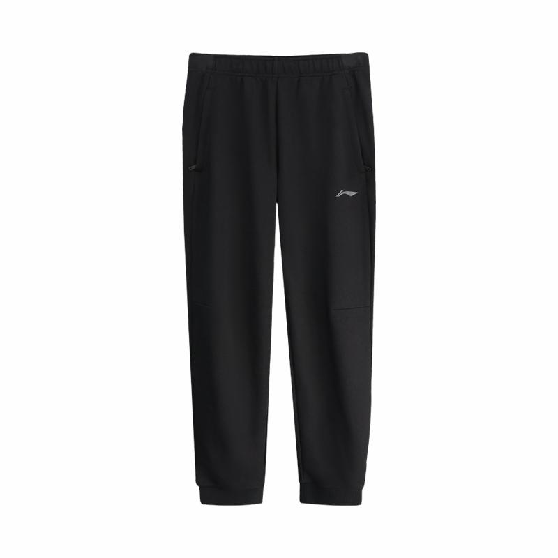 Li Ning Knitted Sweatpants Men's Black Moderate Sweatpants ASWKA13-1
