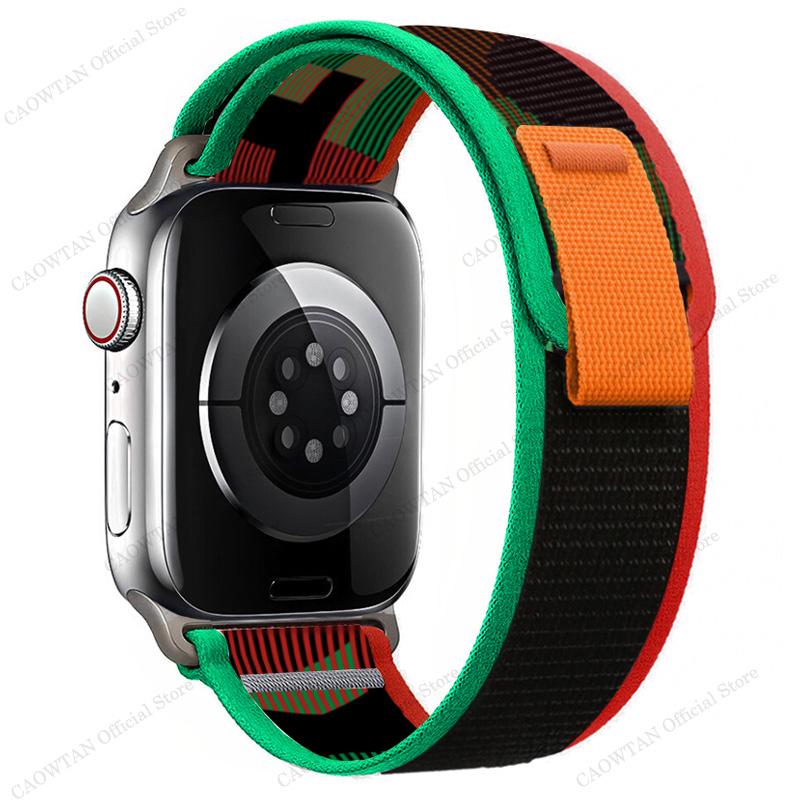 Nylonband für Apple Watch Band 49 mm 44 mm 40 mm 45 mm 41 mm 42 mm 44 45 49 mm Correa Armband iWatch Ultra Serie 7 6 5 3 SE 8 Armband