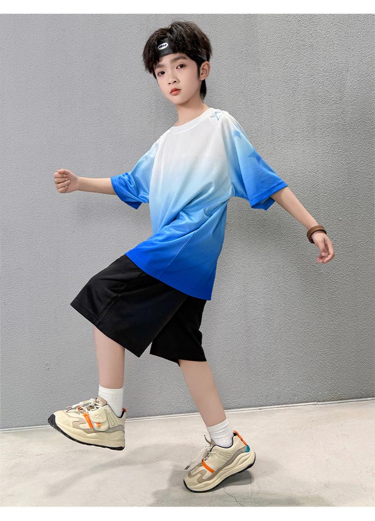 Children's Boys' Summer Ice Silk Quick-Drying Ball Suit Set