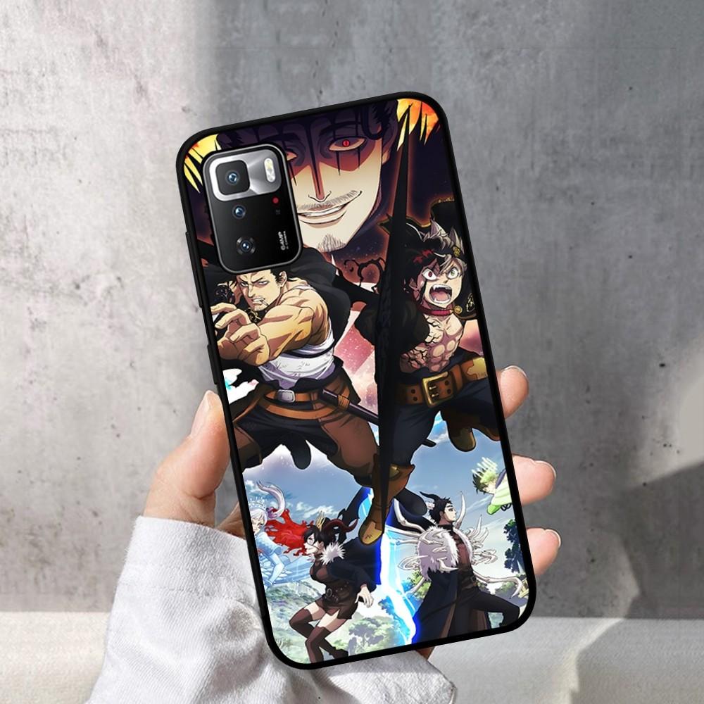 Black Clover Phone Case For Redmi Note 4 X 5 A 6 7 8 T 9 9S 10 11 11S 11Epro Poco M3 Pro