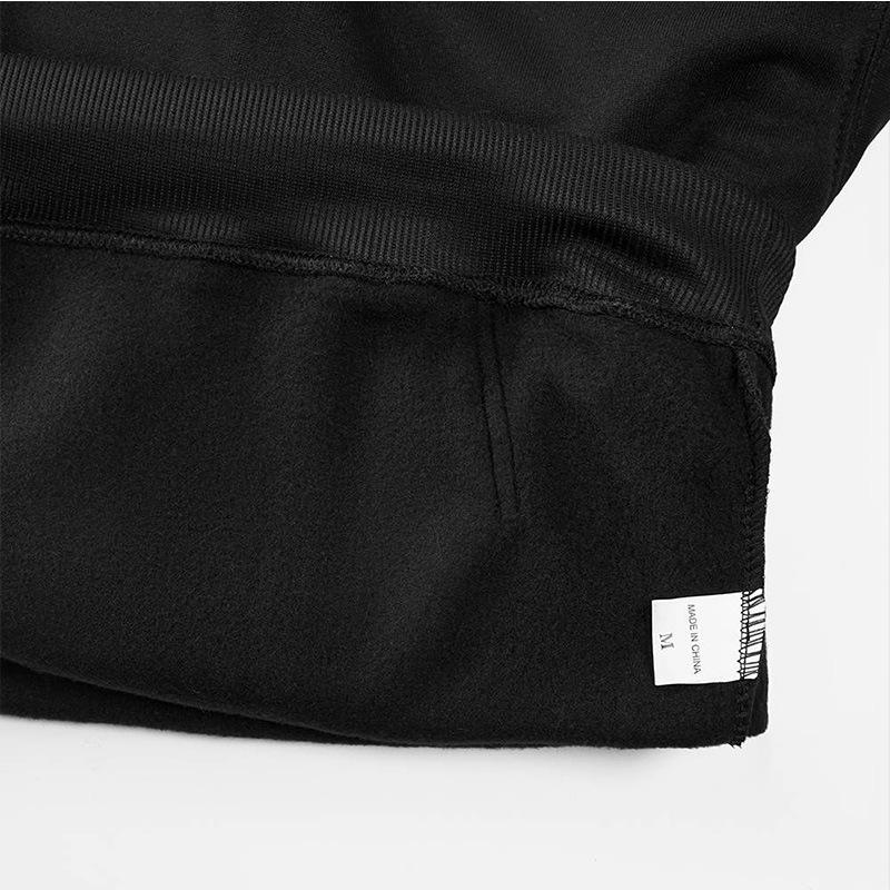 Hanorac Trendy pentru Bărbați cu Imprimeu cu Litere și Glugă - Croială Largă, Stil Străzii European American, Colecția de Primăvară/Toamnă