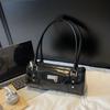 Niche bowling handbag women's 2025 summer new fashion simple Spice girl commuter shoulder messenger women's bag