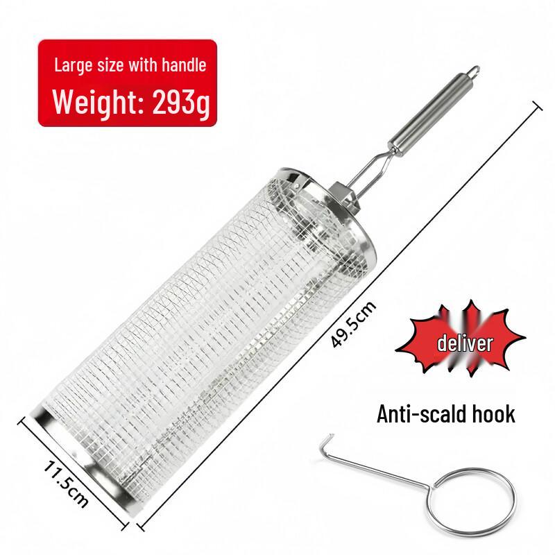 

Rolling 304 Stainless Steel BBQ Grill Basket