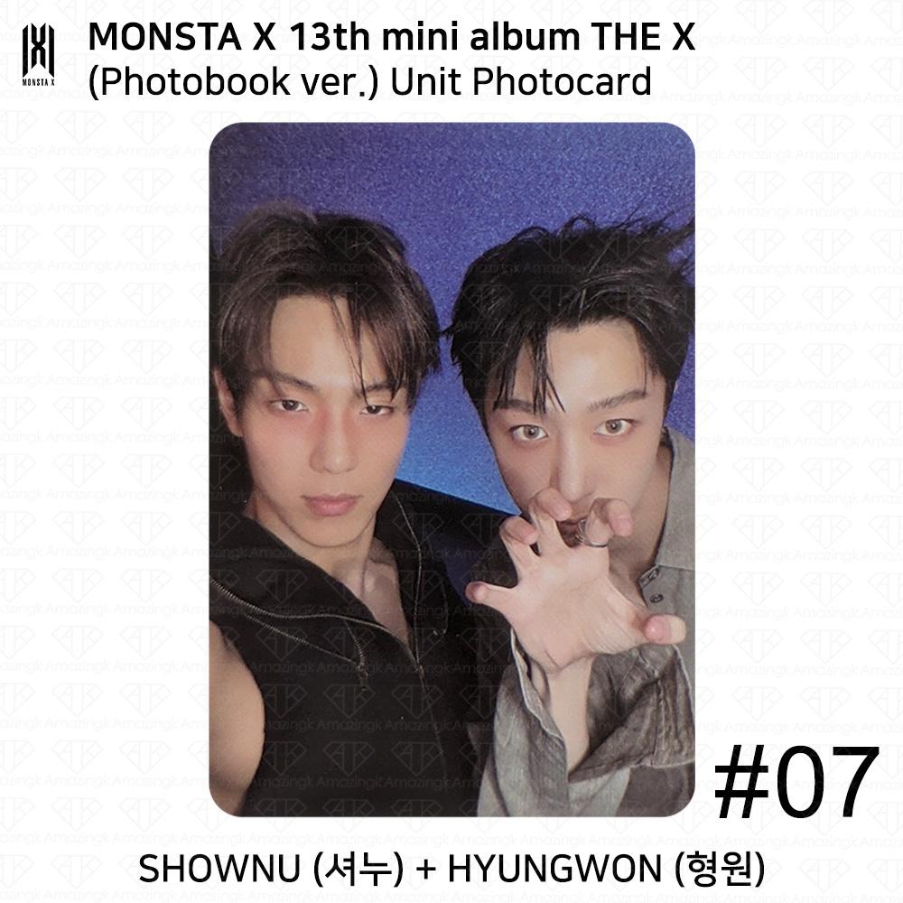 Monsta X The 13th Mini Album THE X Photobook Ver UNIT Bookmark Official Photocard