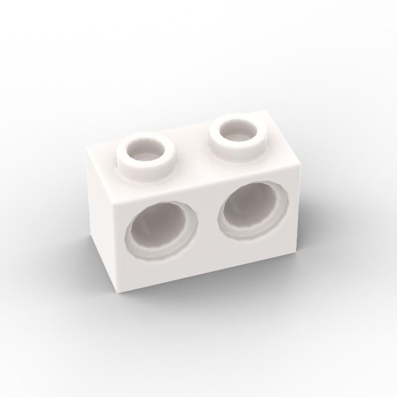 80pcs 32000 Brick 1x2 with Holes Building Block MOC Parts Creative Toys Compatible All Brand Technology Brick