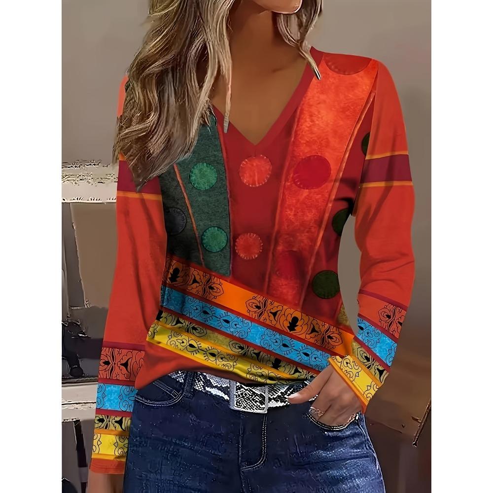 

Плюс размер Элегантная повседневная женская футболка Модная свободная футболка Женская темпераментная футболка с длинным рукавом Праздничные выходные 4XL