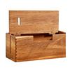 Wooden Cable Storage Box Power Line Storage Case Dustproof Charger Socket Organizer Wire Case Home Cable Winder Organizer