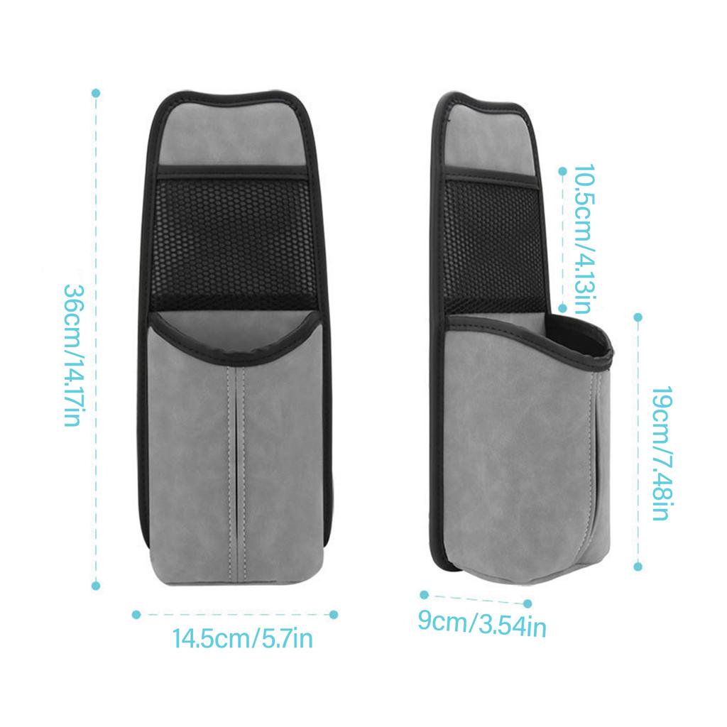 Car Seating Hanging Bag Tissue Holder with Pockets Suitable for Phone Bottle Easy Organization In Vehicles & Game Chairs