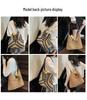 Summer Straw Woven Beach Tote - Fashionable Single Shoulder Handwoven Bag.