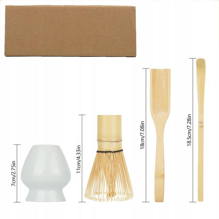 Matcha-Tee-Set, Matcha-Besen-Set, Mit 4-in-1-Schneebesen Keramik