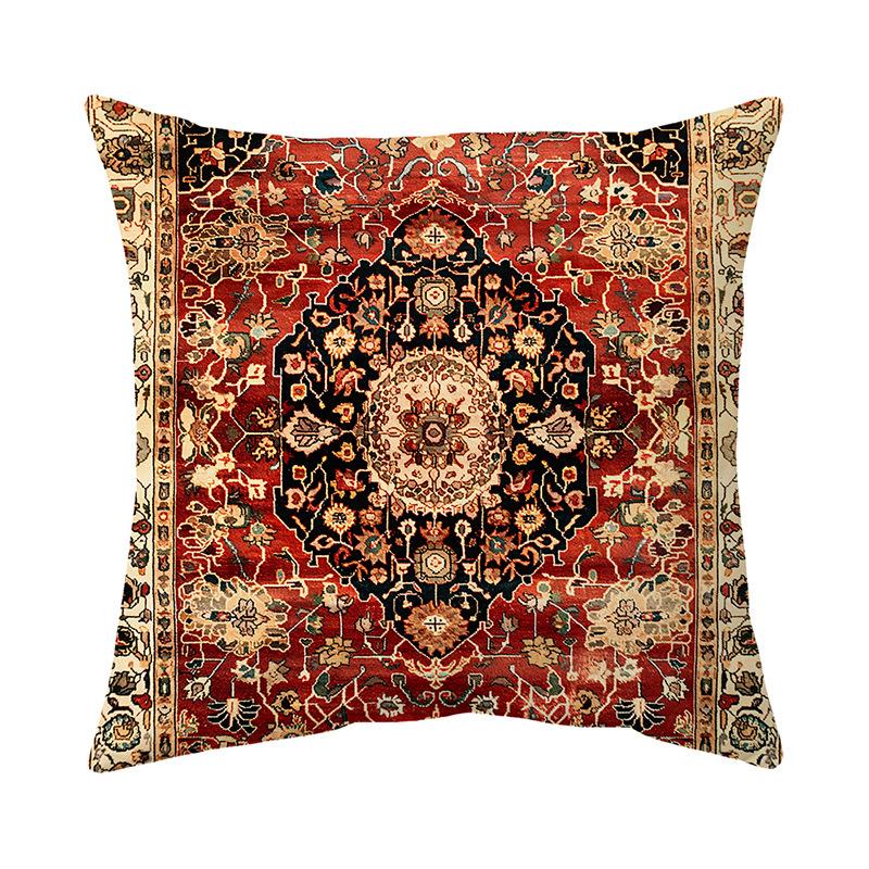 Potah na polštář Tištěný potah na polštář na pohovku Krátký plyšový potah na polštář