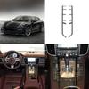 For Porsche Panamera 2010-2016 Real Carbon Fiber Central Control Function Button Frame Strips Car Interiors Accessories Sticker