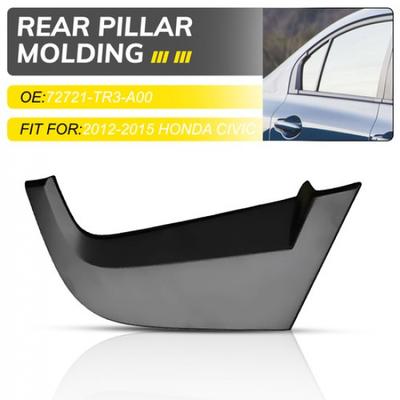 Car Exterior Rear Pillar Right Molding For Honda Civic 2012-2015 72721-TR3-A00 V