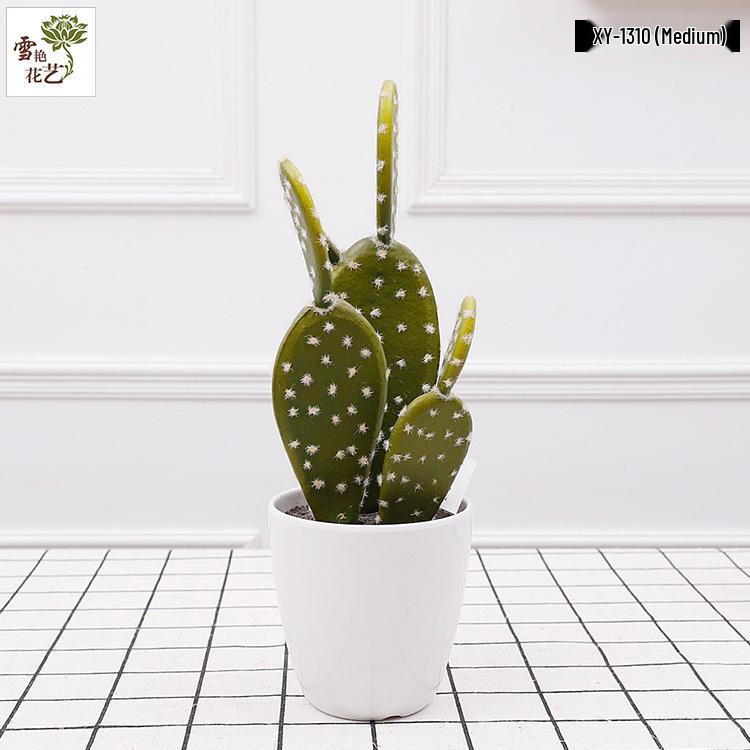Oulifei Premium Artificial Tropical Succulent Cactus Bonsai for Home Decor