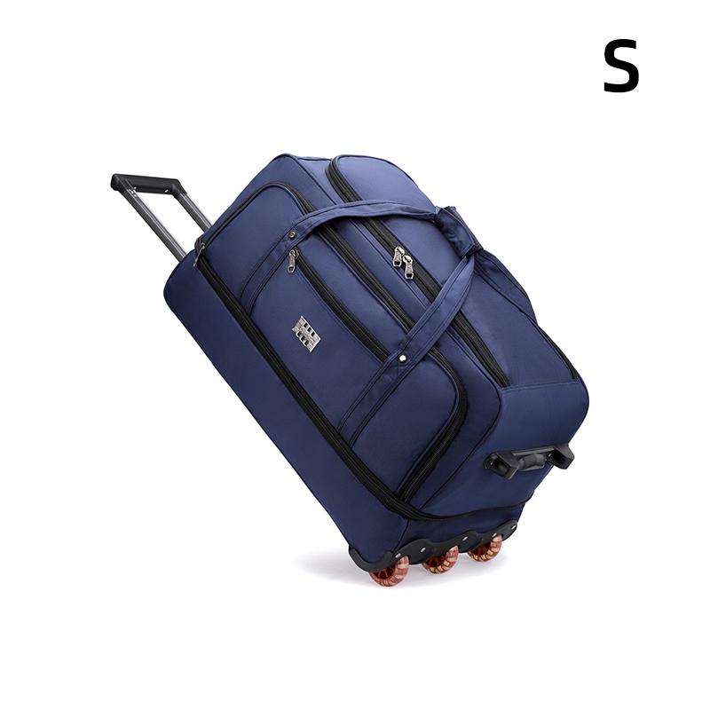 Reisetasche mit Rollen aus Oxford-Stoff, extragroß, faltbar, Reisetasche mit Rollen, Unisex, Reise-Aufbewahrungstasche