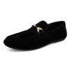 Tavasz Nyár Férfi Piros Velúr Lábbeli Slip-On Puha Mokaszin Légáteresztő Férfi Bőr Laposcipő Vezetői Cipő Kézzel Készített Alkalmi Cipő Férfi