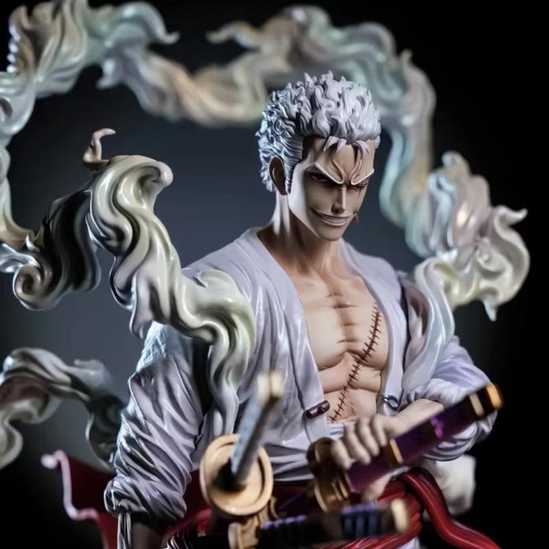 

Latest Anime Zoro Double Headed Nika Statue Handmade Figurine Model Anime Fashion Play Peripheral Ornaments Gift