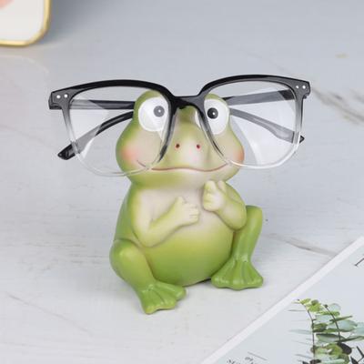 Frosch Brillenhalter Brillenständer Resin Tierfigur Statue Schreibtischdekoration