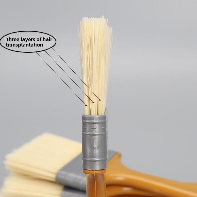 5Pcs Practical Plastic Paint Brush Multifunction Wall & Furniture Paint Tool Set Painting Brushes 1-3 Inch Artist Paint Brushes