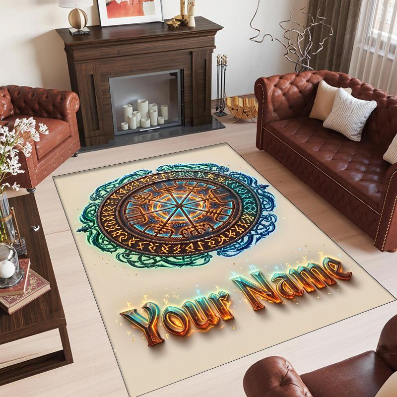 Other Similar Designs Theme Crystal Velvet Rug Personalized Custom Name Text Soft Floor Mat Home Decor