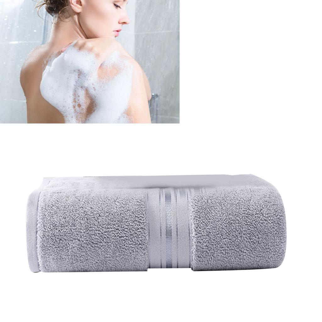 600g Bath Towel 70x140cm Cotton Highly Absorbent Quick Dry Thickened Bath Sheet for Beach Hotel