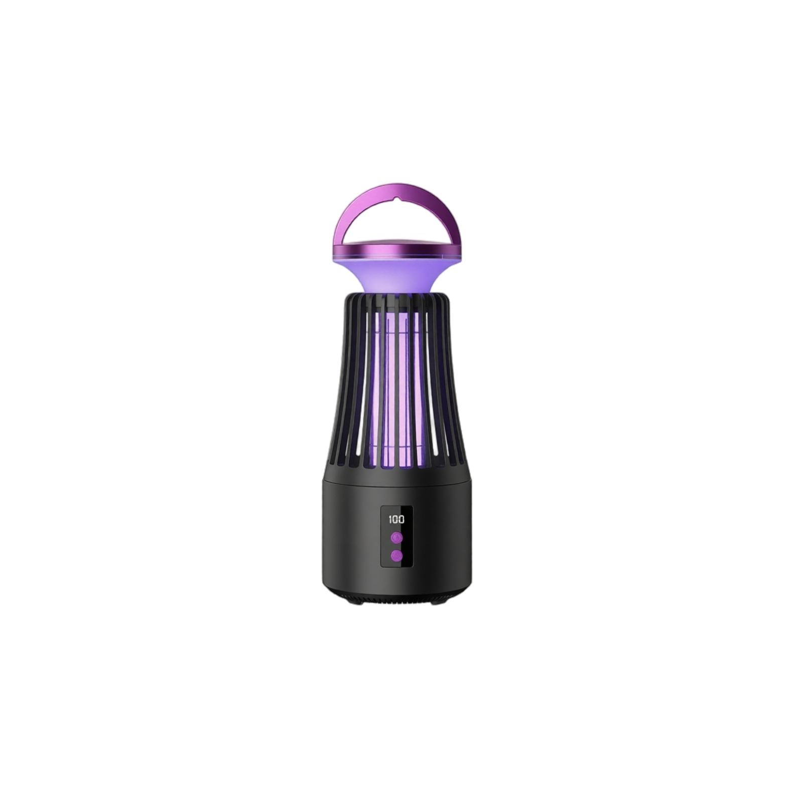 

Electric Mosquito Killer Lamp with Handle Indoor Outdoor Use Mosquito Trap Insect Zapper Timed Operation Quiet Fan Powered one size