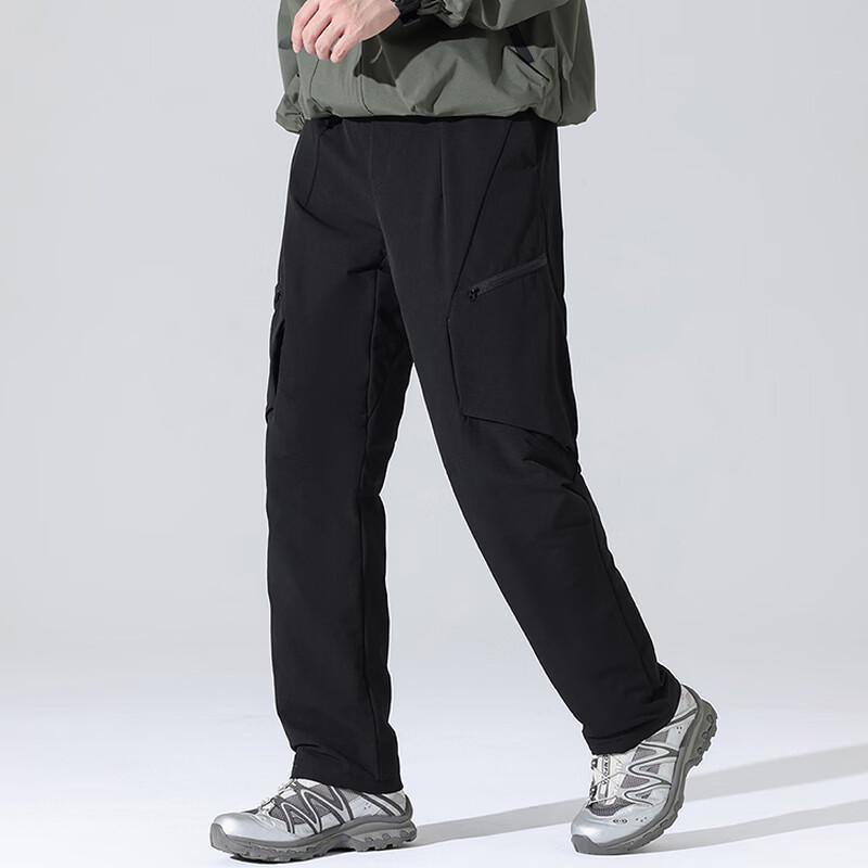Red Dragonfly Men's Duck Down Insulated Straight-Leg Cargo Pants