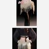 Belly Dance Hip Scarf Long Tassels Belly Dance Waist Chain with Rhinestones Decoration Belly Dance Belt Wrap Skirt