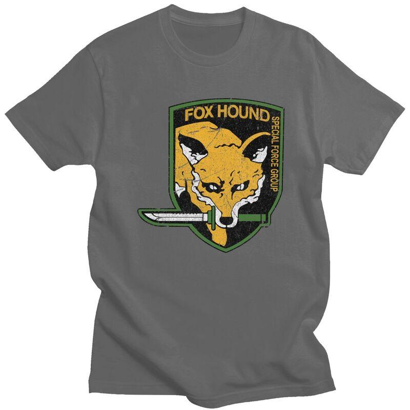 Custom Metal Gear Solid Fox Hound T Shirt Men Short Sleeves 100 Cotton Tshirt Video Game Tees Fashion Tshirts