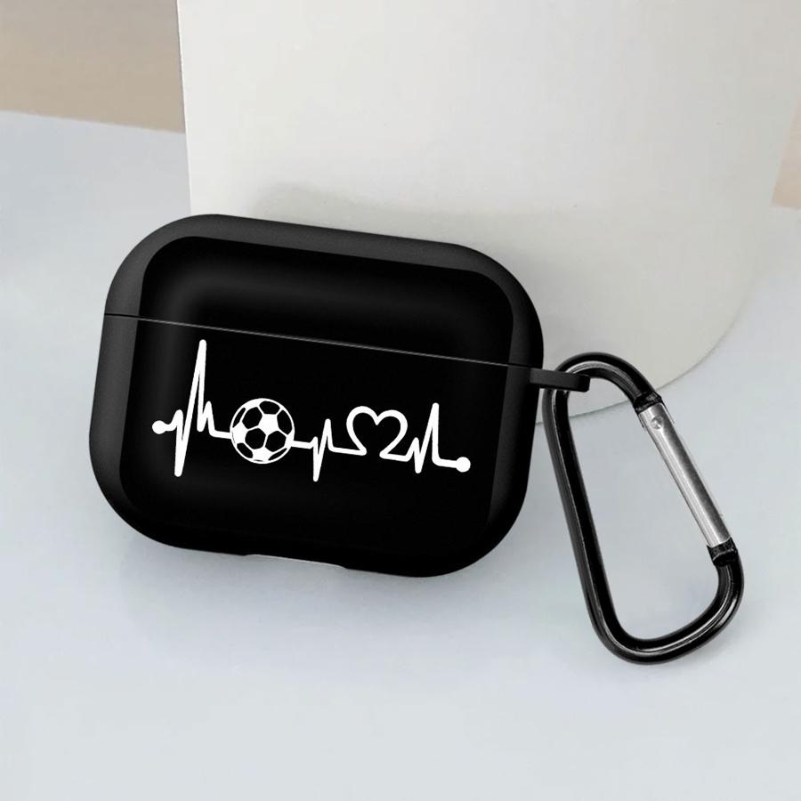 Football Electrocardiogram Earphone Cases Cover Case For Airpods Pro 1 2 3 4 Pro2 Pro3