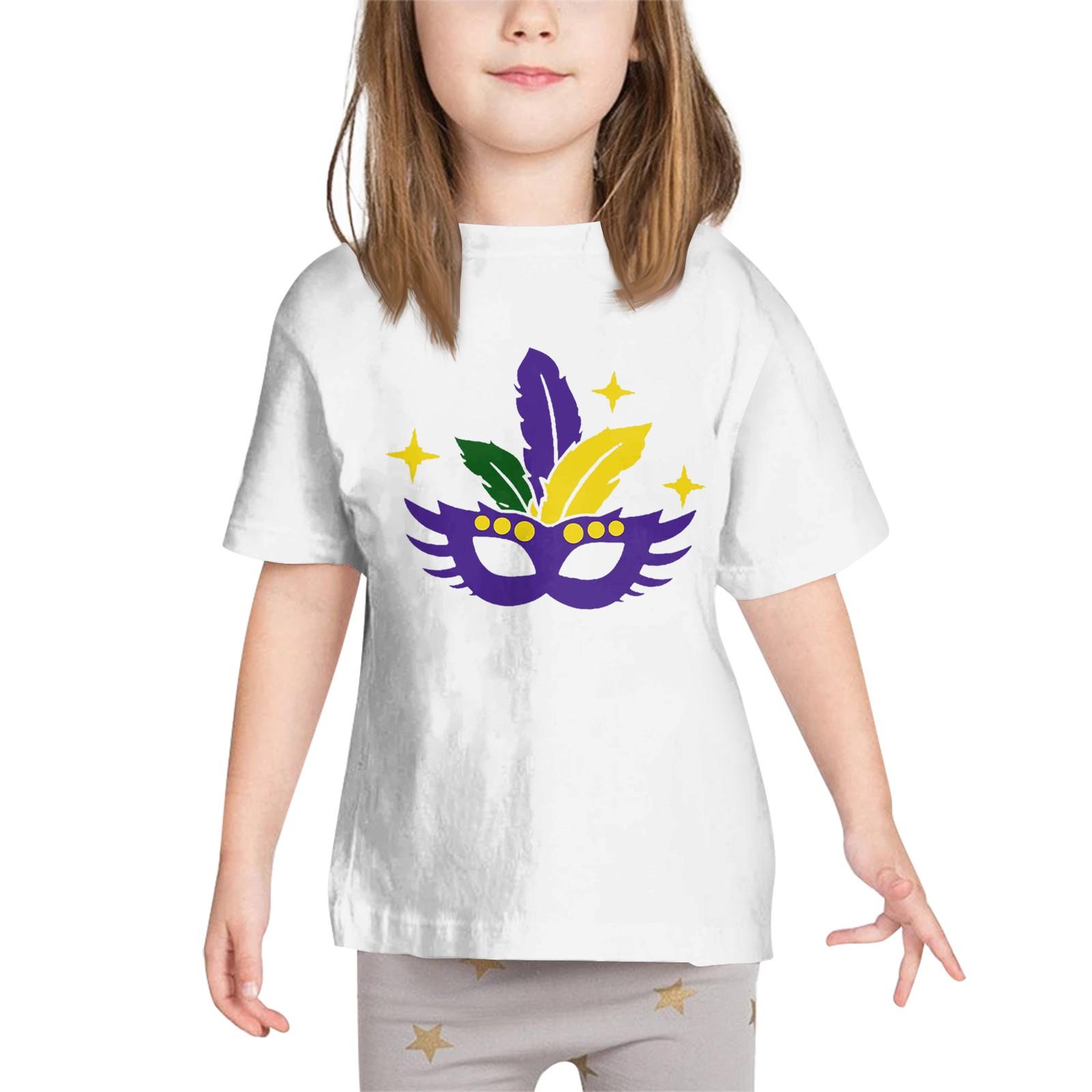 

Детские карнавальные топы, свободные футболки с короткими рукавами и круглым вырезом для мальчиков и девочек, топы 110