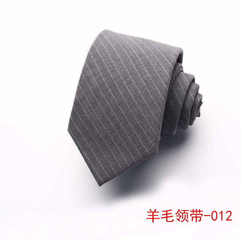 Wool Tie Men'S Striped Plaid Casual Tie Best Man Suit Shirt Accessories Tie