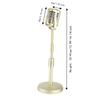Support Rod Microphone Prop Model Sturdy Base Mic Stand Set Classic Fake Mic Prop  Photo Studio