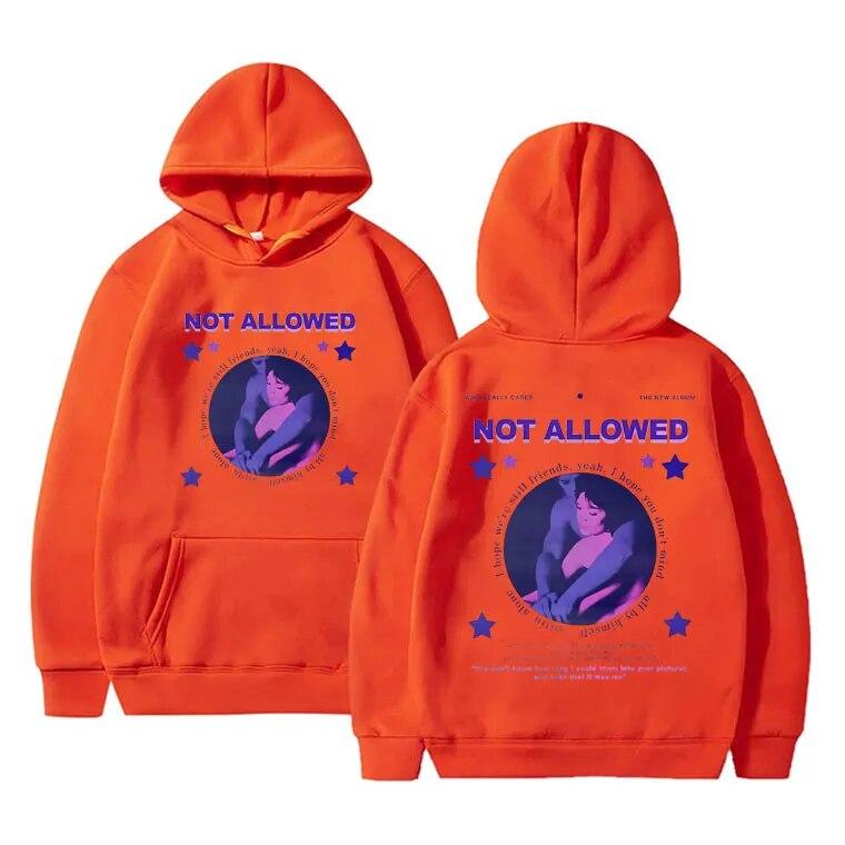 Dziewczyna z telewizji niedozwolona bluza z kapturem z nadrukiem French Exit Album bluza unisex ponadgabarytowa odzież uliczna unisex casualowe bluzy z kapturem bluzy z kapturem