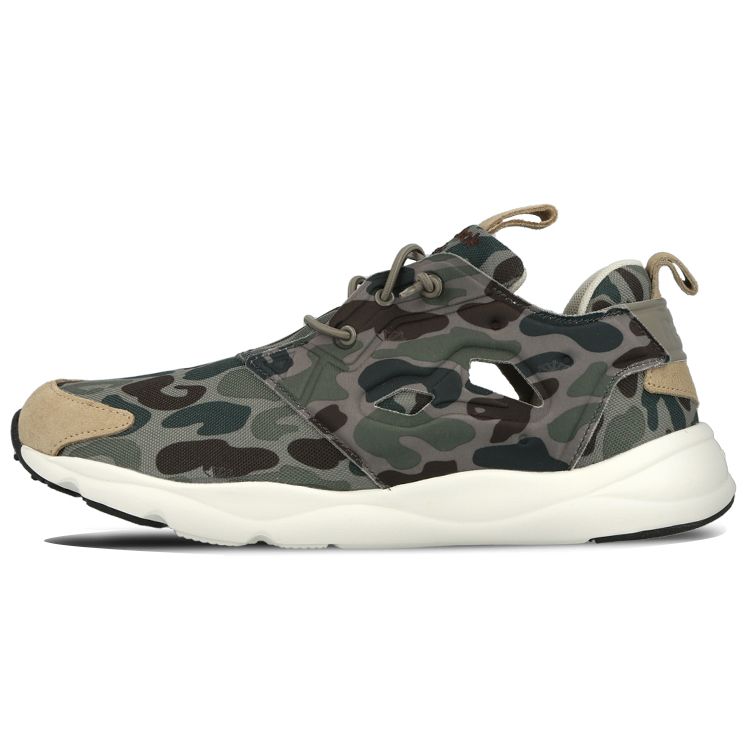Reebok Furylite Camo Men Sneakers Green Cement Silvery-Green V67089 42