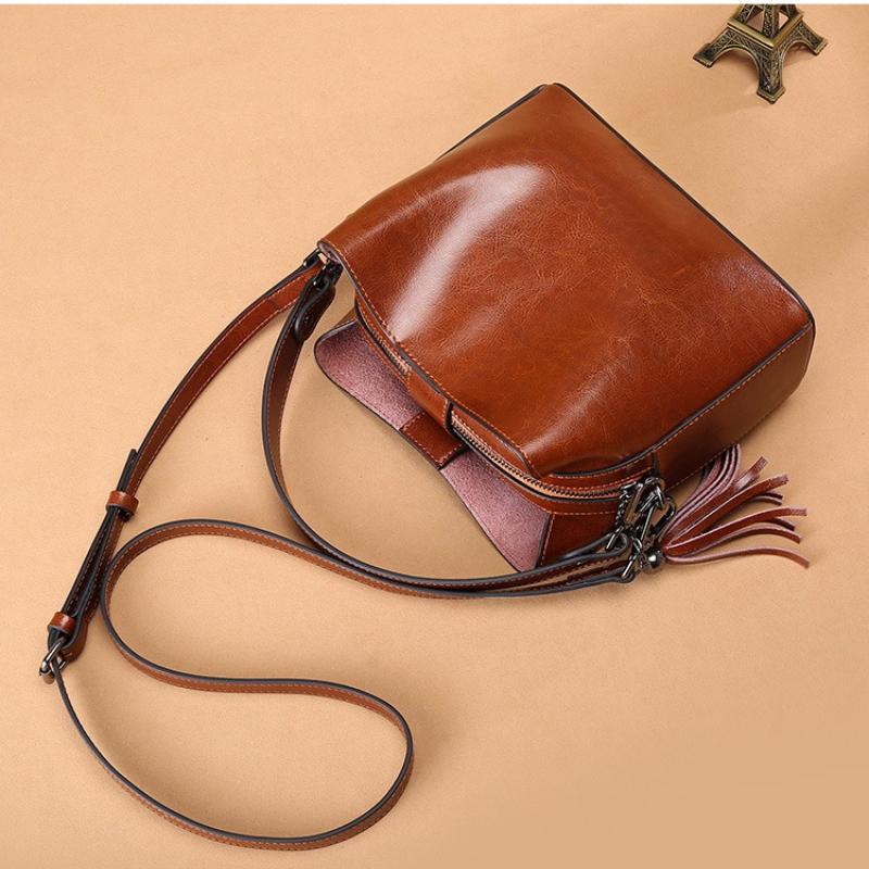 Real Cow Leather Ladies HandBags Women Genuine Leather Bags Totes Messenger Bags Hign Quality Designer Luxury Brand Bag