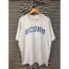 Vtg Y2K UCONN University of Connecticut Arch Logo Tee