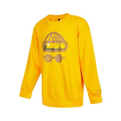 adidas Neo Fun Print Rundhals Sport Sweatshirt Herren Sweatshirt Gelb HG6594