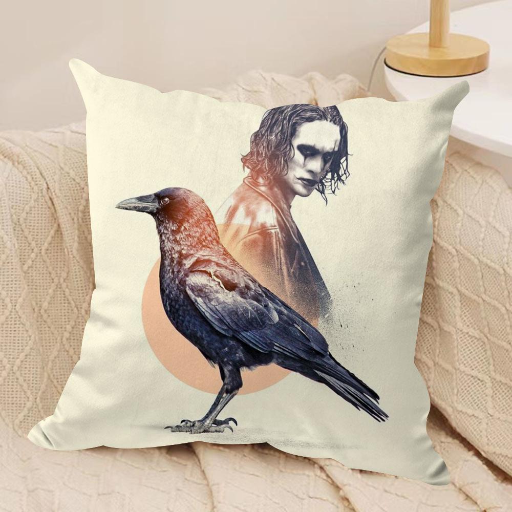 The CCrow Movie Cushion Cover Soft Plush Fabric DoubleSided Printed Sofa Cushion Cover for All Seasons Home Decor Gift