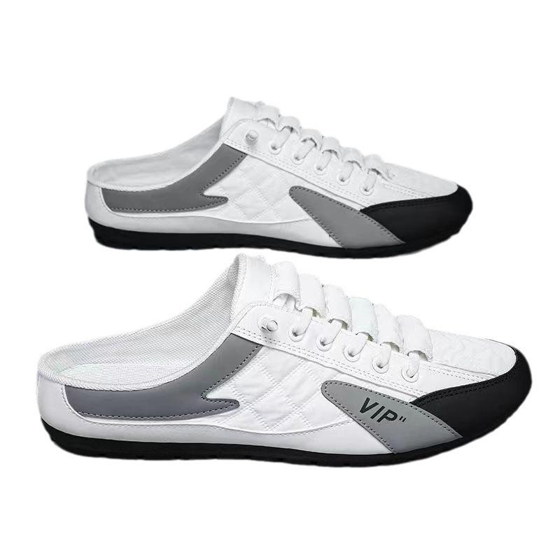 Foreign Trade Large Size Summer Slippers Men's Wear Non-slip Soft Bottom One Pedal Driving Casual Soft Bottom Without Heel Fashion